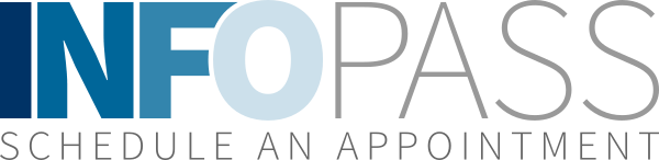 infopass logo schedule an appointment
